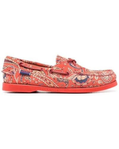 Sebago Loafers - Red