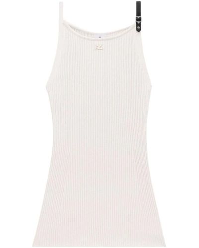 Courreges Knitted dresses - Blanco