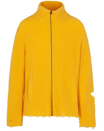 A PAPER KID Cardigans - Yellow
