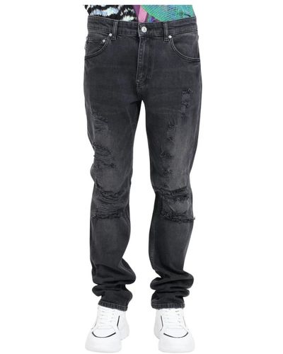 Just Cavalli Jeans neri slim fit strappati - Blu