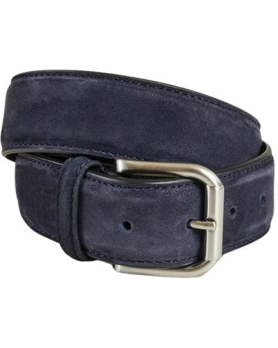 Anderson's Cintura in pelle di vitello blu navy