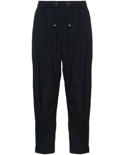 Herno Cropped trousers pantalone 9300 - Schwarz
