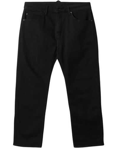 Gabba Locker geschnittene tapered jeans in schwarz mit fünf taschen