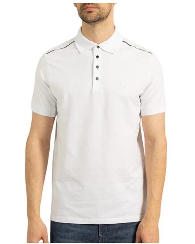 Karl Lagerfeld Druckknopf polo shirt - Weiß