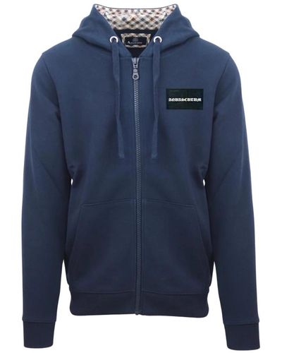 Aquascutum Sweatshirts & hoodies > zip-throughs - Bleu