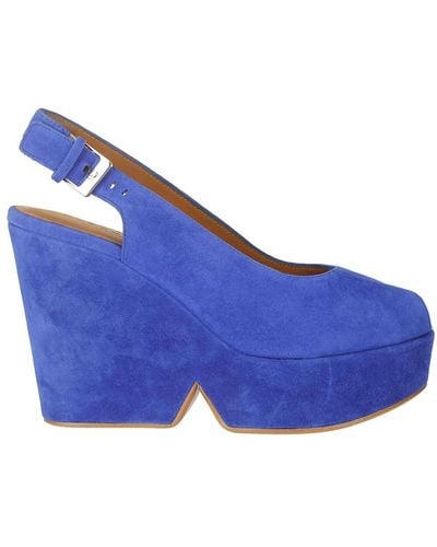Robert Clergerie Shoes > heels > wedges - Bleu