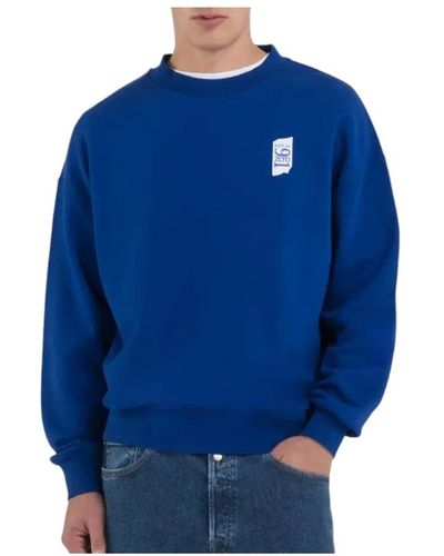 Replay True stylischer sweatshirt für männer - Blau