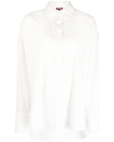STAUD Colton shirt - Bianco