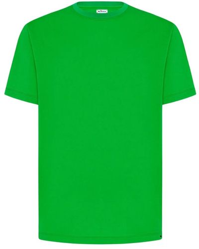 Kiton Grünes baumwoll-t-shirt milano stil