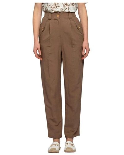 Kocca Straight Trousers - Brown