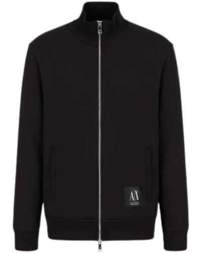 Armani Exchange Sweatshirt mit Reißverschluss - Schwarz