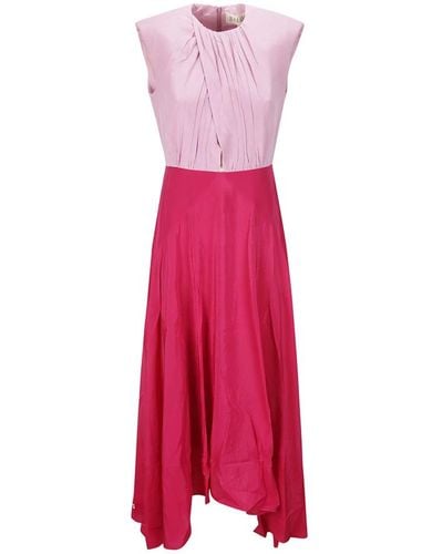 Saloni Midi Dresses - Pink