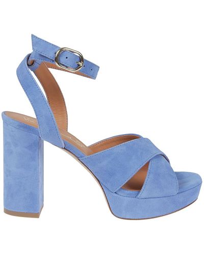 Via Roma 15 Shoes > sandals > high heel sandals - Bleu
