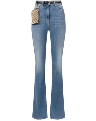 Elisabetta Franchi Boot-cut jeans - Azul