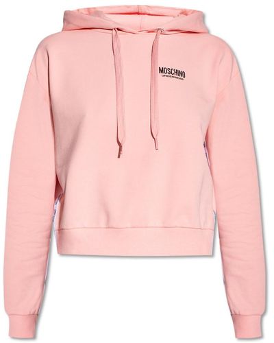 Moschino Hoodie with logo - Rosa