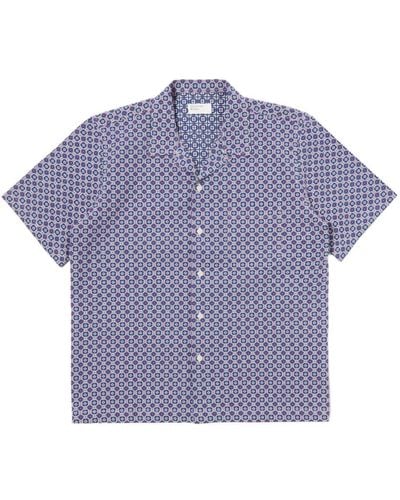 Universal Works Short Sleeve Shirts - Purple