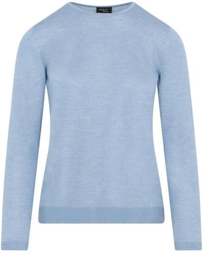 Akris Cashmere sweater light denim - Blau