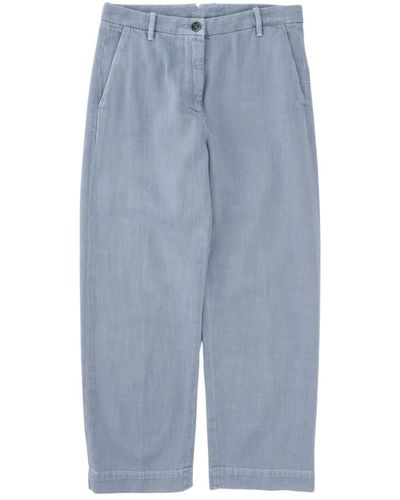 Nine:inthe:morning Trousers > wide trousers - Bleu