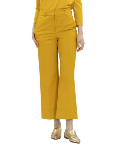 Incotex Wide Trousers - Yellow