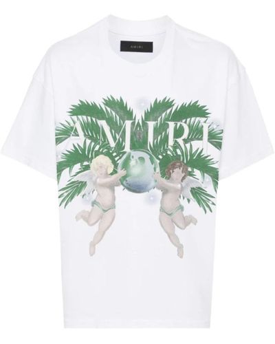 Amiri T-shirt mit grafikdruck und rundhalsausschnitt - Grün