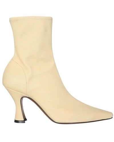 Neous Heeled Boots - Natural