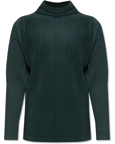 Issey Miyake Knitwear > turtlenecks - Vert