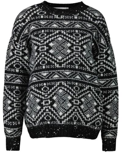 Silvian Heach Round-neck knitwear - Nero