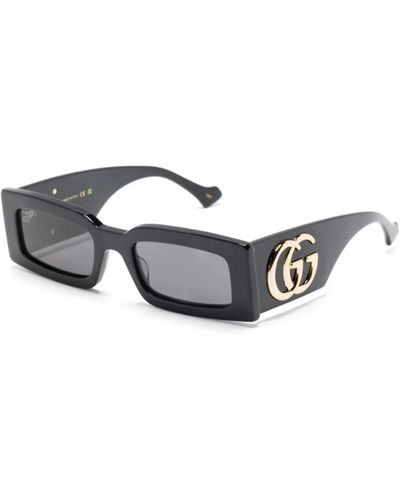 Gucci Schwarze sonnenbrille mit originalzubehör