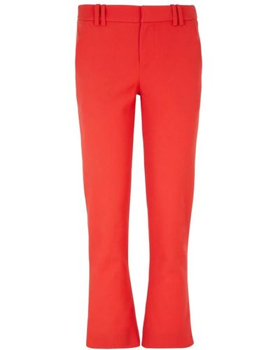 Balmain Pantalones grain de poudre - Rojo
