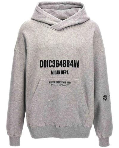 Dolce & Gabbana Oversized italienischer sweatshirt - Grau