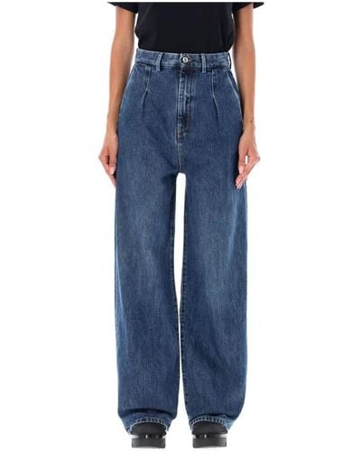 Loulou Studio Wide Trousers - Blue