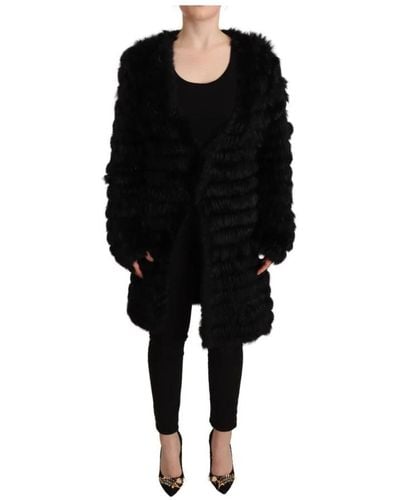 Just Cavalli Jackets > faux fur & shearling jackets - Noir