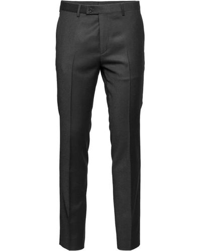 Sand Slim-fit Trousers - Grau