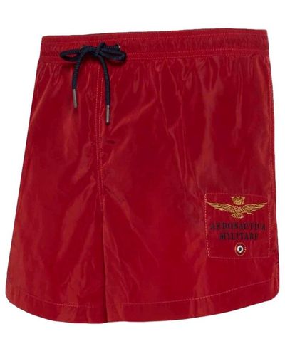 Aeronautica Militare Casual Shorts - Red