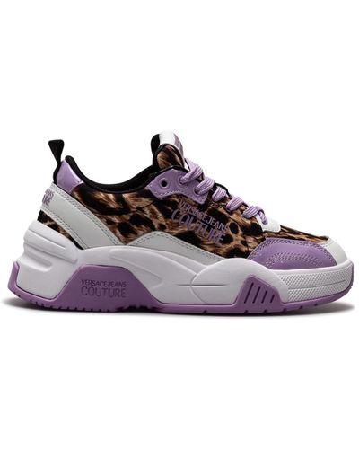 Versace Stargaze leopard sneakers - Morado