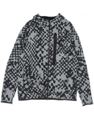 Nike Full zip hoodie react tech fleece - Grau