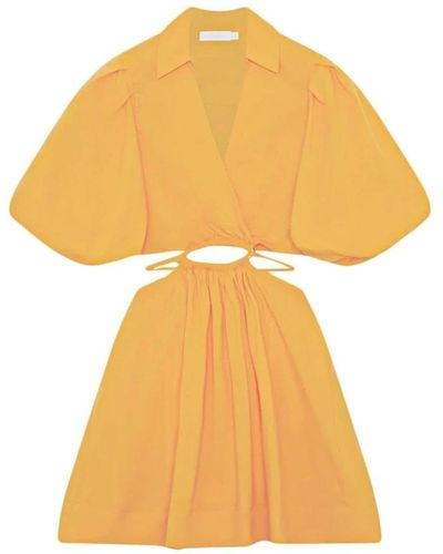 Jonathan Simkhai Short Dresses - Yellow