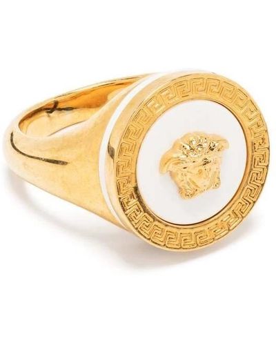 Versace Ring mit Medusa-Schild - Mettallic