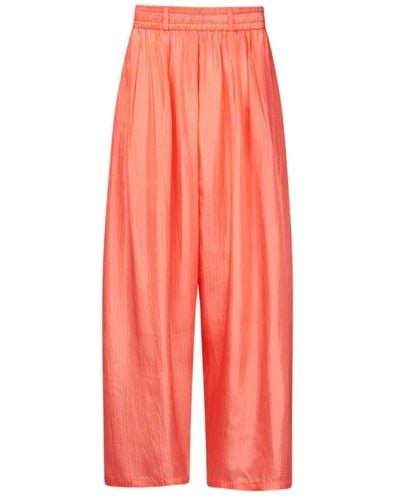 Mes Demoiselles Trousers > wide trousers - Rouge