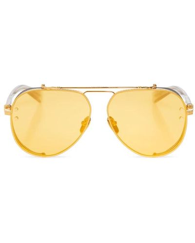 Balmain 'capitane' sonnenbrille - Gelb