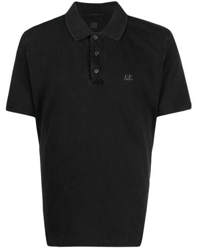 C.P. Company Polo Shirts - Black