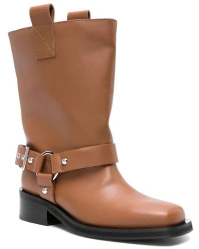 Ganni High Boots - Brown
