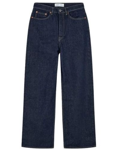 Samsøe & Samsøe Weit geschnittene dunkle denim jeans - Blau