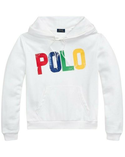 Polo Ralph Lauren Logo fleece hoodie - Blanco