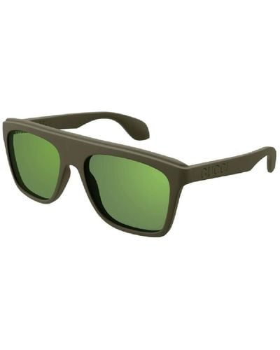 Gucci Elegante sonnenbrille in farbe 005 - Grün