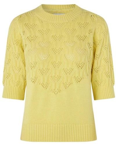 Lolly's Laundry Round-Neck Knitwear - Yellow