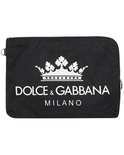 Dolce & Gabbana Logo Clutch - Black