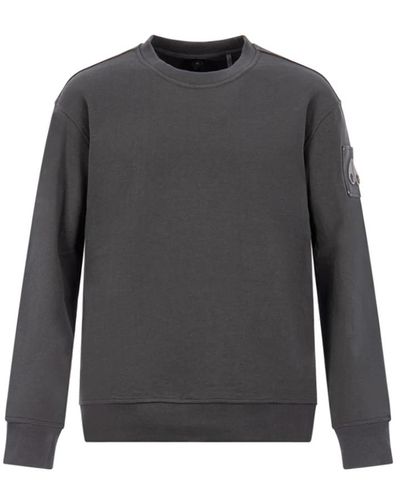 Moose Knuckles Klassischer Komfort Crew Sweater - Grau