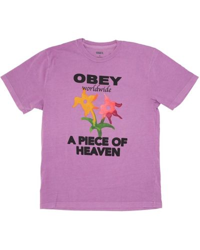 Obey Himmel pigment wahl box tee - Lila