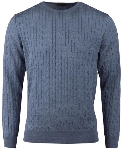 Stenströms Knitwear > round-neck knitwear - Bleu